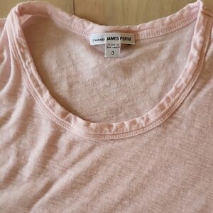James Perse Standard Light Pink Crew Neck Tee